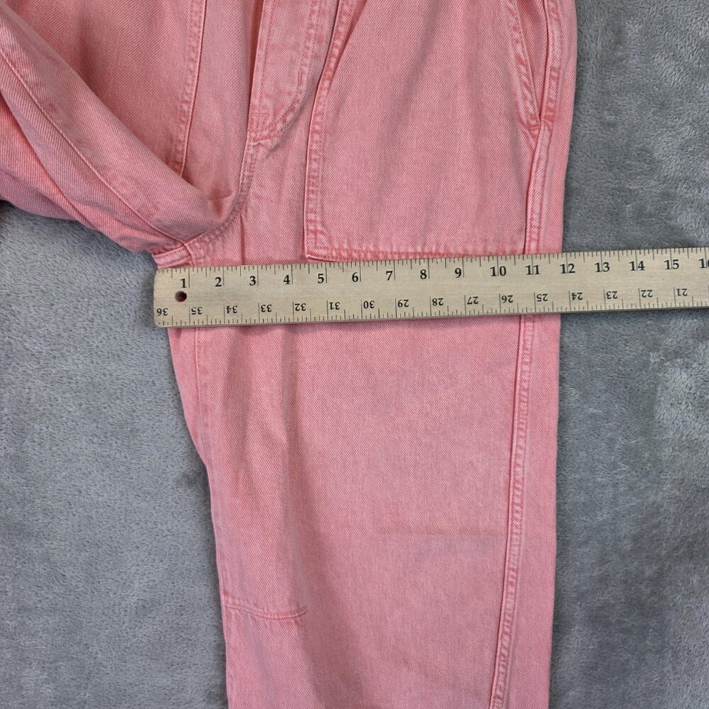 Gap pink drawstring waist, pull-on barrel pants. size S - Picture 11 of 12